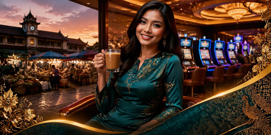 Seorang wanita berbaju batik di Kota Bharu membuat deposit ke akaun hrmis2 menggunakan e-wallet tempatan